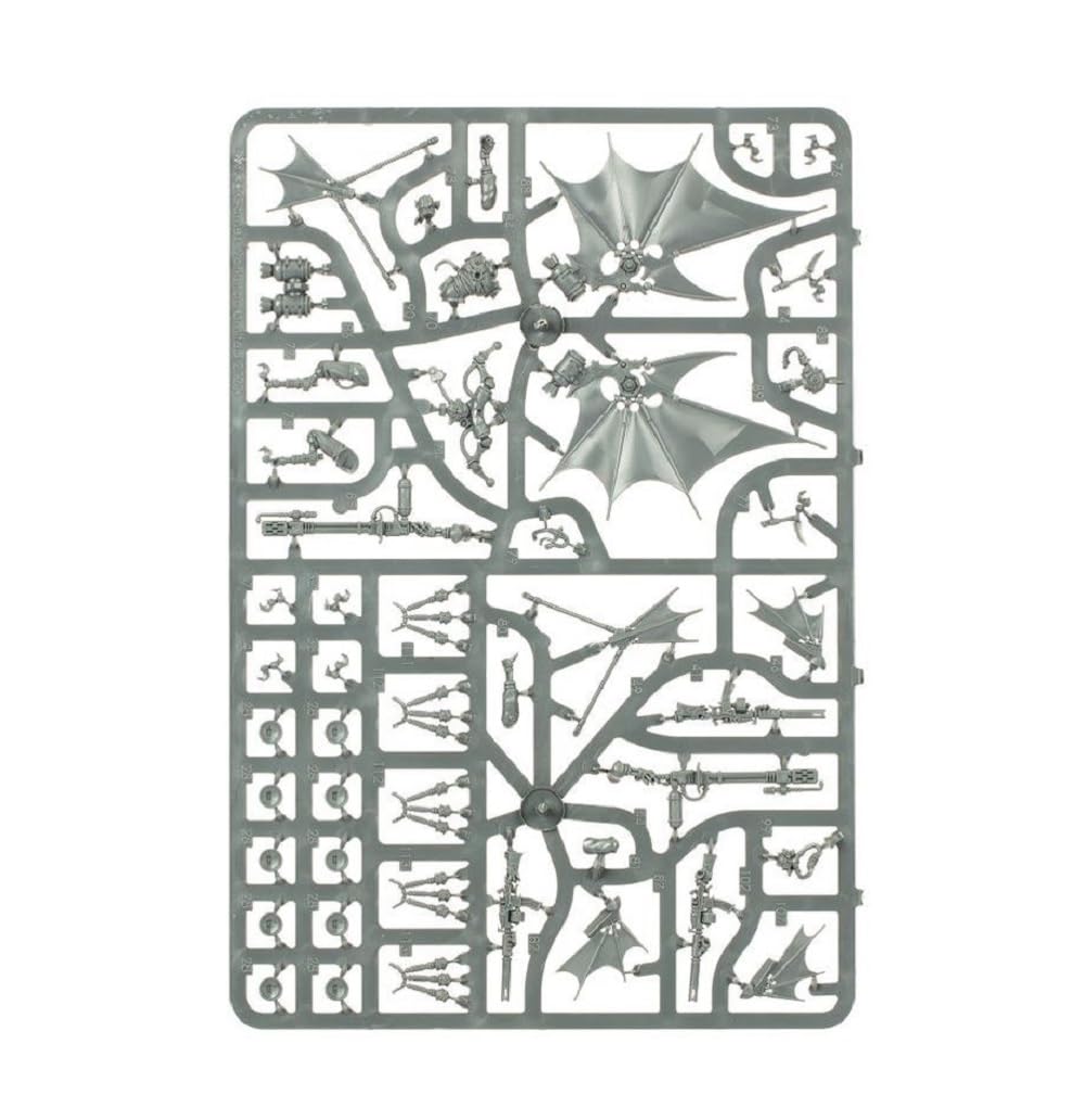 Unpainted figures on sprues ready for priming and painting