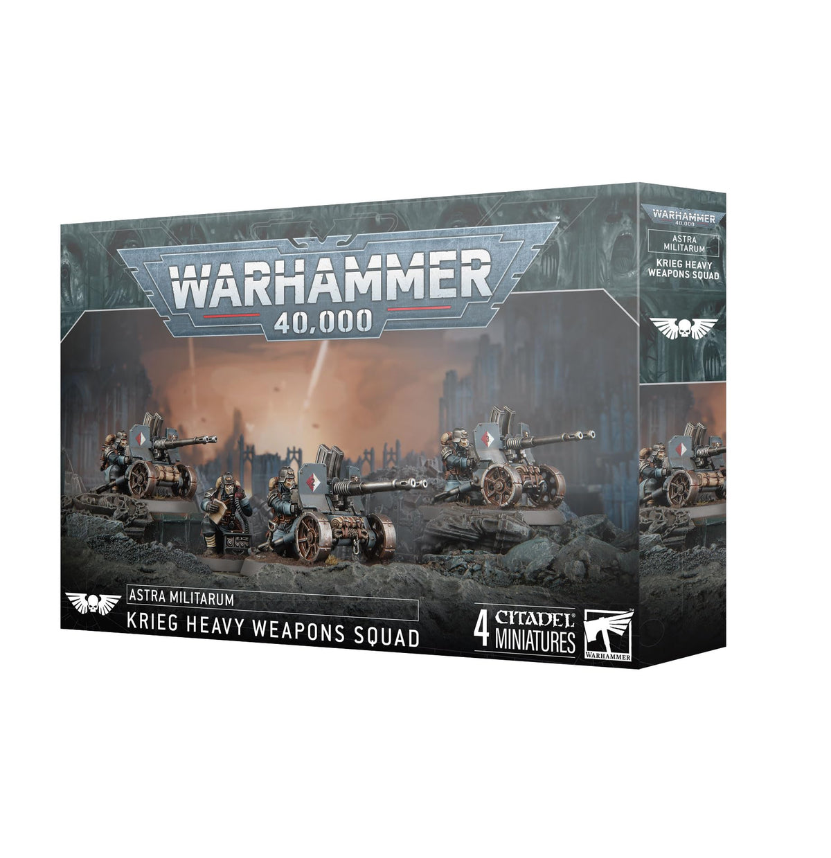 Games Workshop Warhammer 40,000 Krieg Heavy Weapons Squad ready for tabletop battles