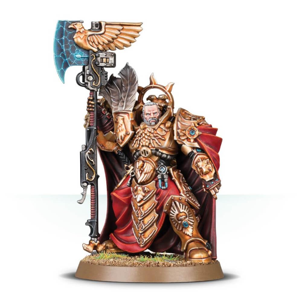 Games Workshop Trajann Valoris armour detail, perfect for painting and display.