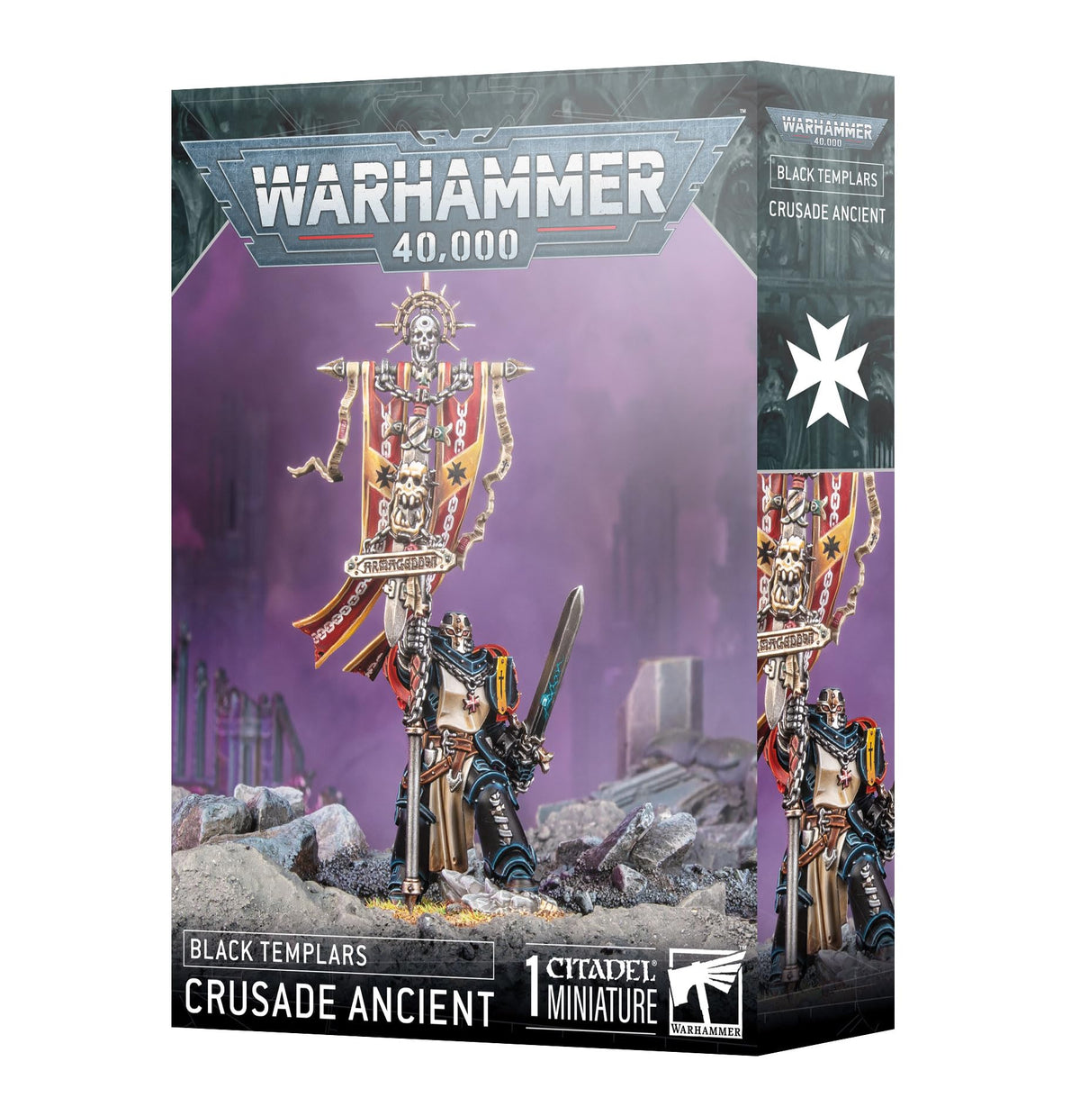 Games Workshop Warhammer 40K Black Templars Crusade Ancient miniature for tabletop battles and hobby painting.