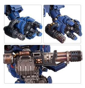 Games Workshop Primaris Redemptor Dreadnought transfer sheet closeup with decals