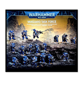 Games Workshop Vanguard Task Force lieutenant in Phobos armor ready for covert operations
