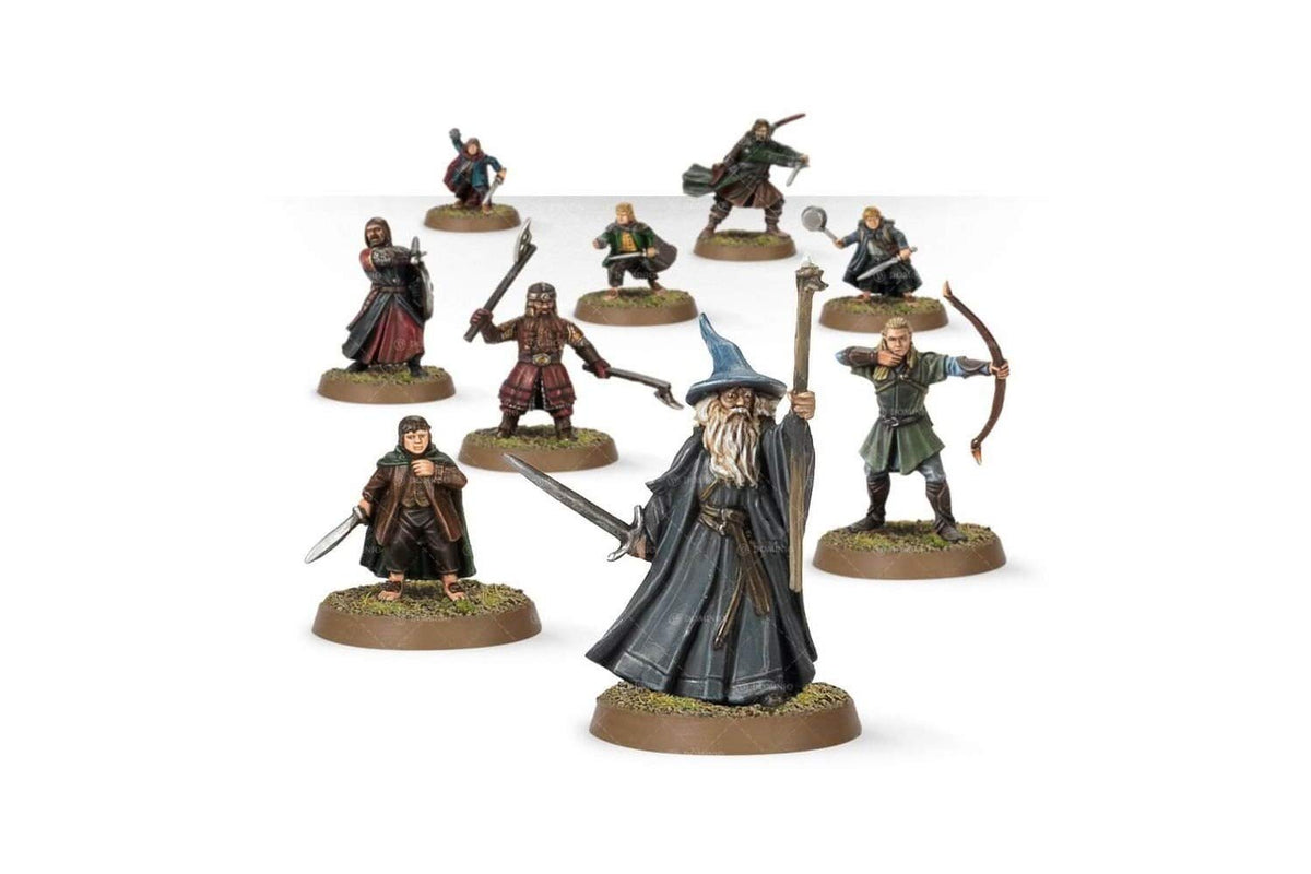 Games Workshop Fellowship Ring miniature close-up, showcasing detailed sculpting for painting prep.