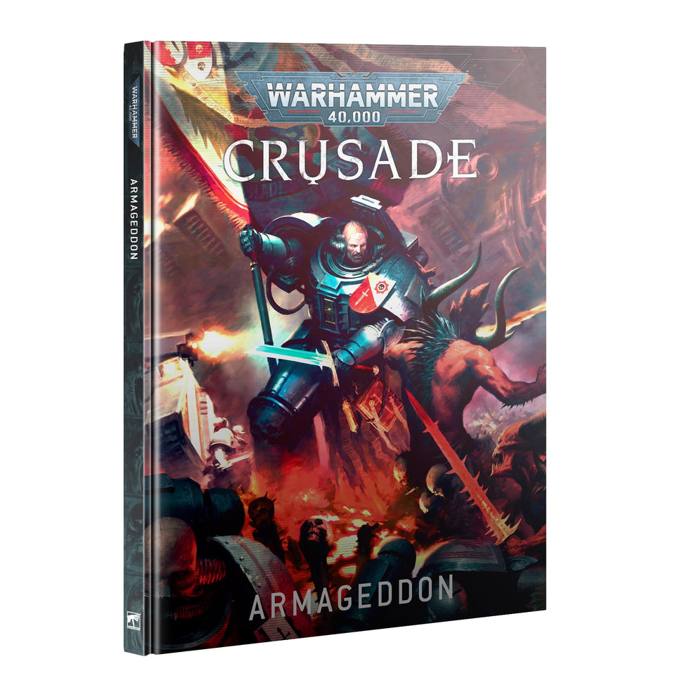 Games Workshop Warhammer 40,000 Crusade Armageddon rulebook front cover for campaign-ready battles