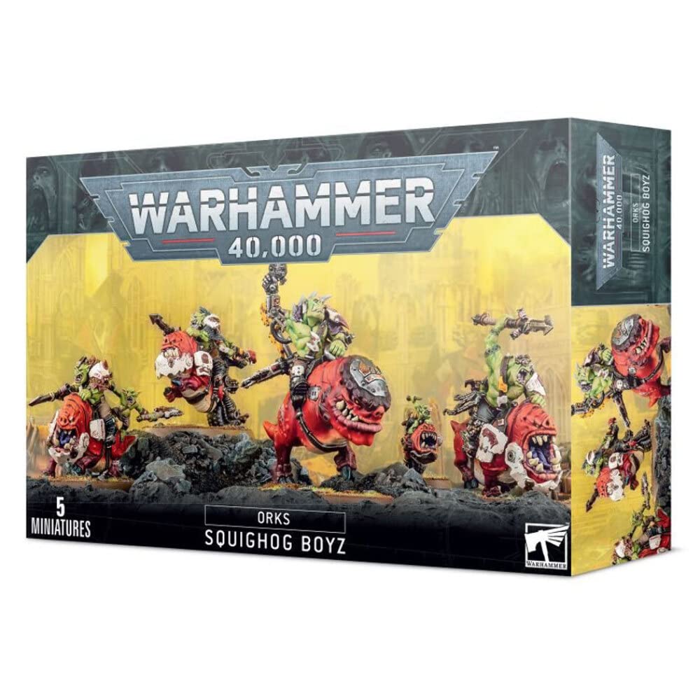 Games Workshop Warhammer 40k Orks Squighog Boyz Nob on Smasha Squig ready for frontline action