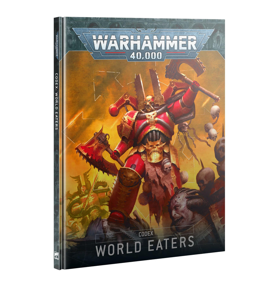 Games Workshop World Eaters Codex cover art for immersive lore