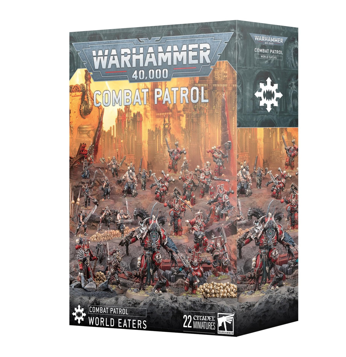 Games Workshop World Eaters Combat Patrol Berzerkers unit with transfer options for personalized look and army cohesion.