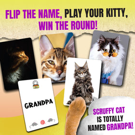 Game That Song Name That Kitty players holding cards ready for a fast, friendly contest