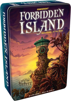 Gamewright Forbidden Island tiles spread across map for dynamic planning