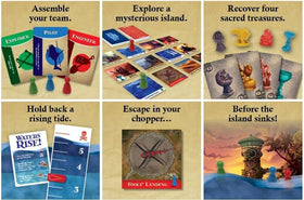 Gamewright Forbidden Island treasure figurines adding collectible flair to play