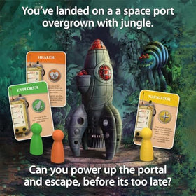 Forbidden Jungle cooperative play scene demonstrates teamwork for 2-5 players.