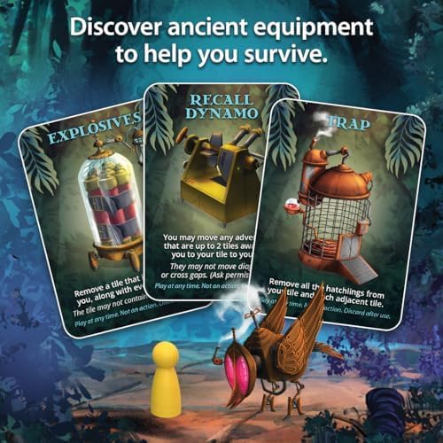 Forbidden Jungle miniatures bring tactile immersion for cooperative play.
