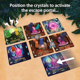 Forbidden Jungle sinkhole board image conveys tense, dynamic turns.