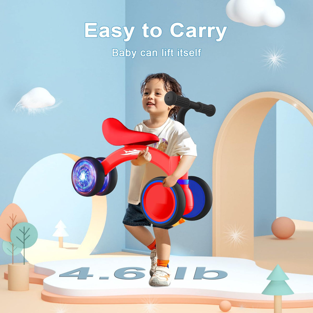 Gamfeiny no-pedal design reduces foot clamping and encourages steady stepping.