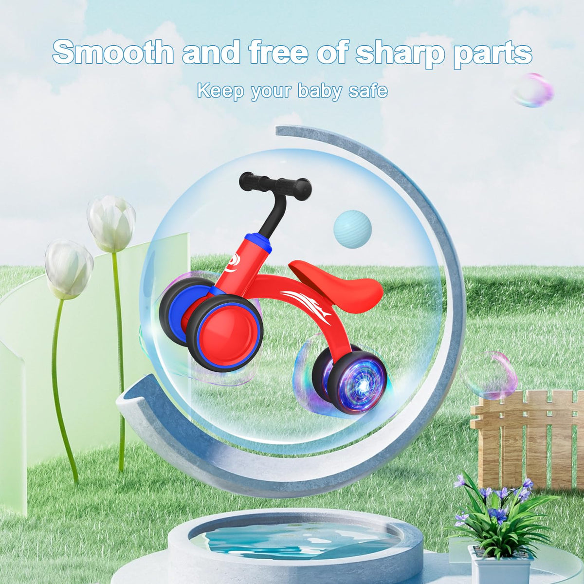 Gamfeiny sturdy carbon steel frame provides a durable everyday riding experience.
