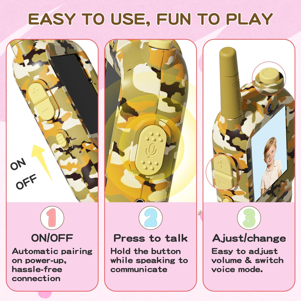 GamiAcces voice changer function adds playful audio effects during playtime.