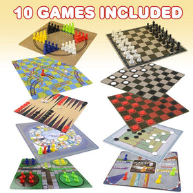 Gamie board games travel 11-inch boards for easy packing on trips.
