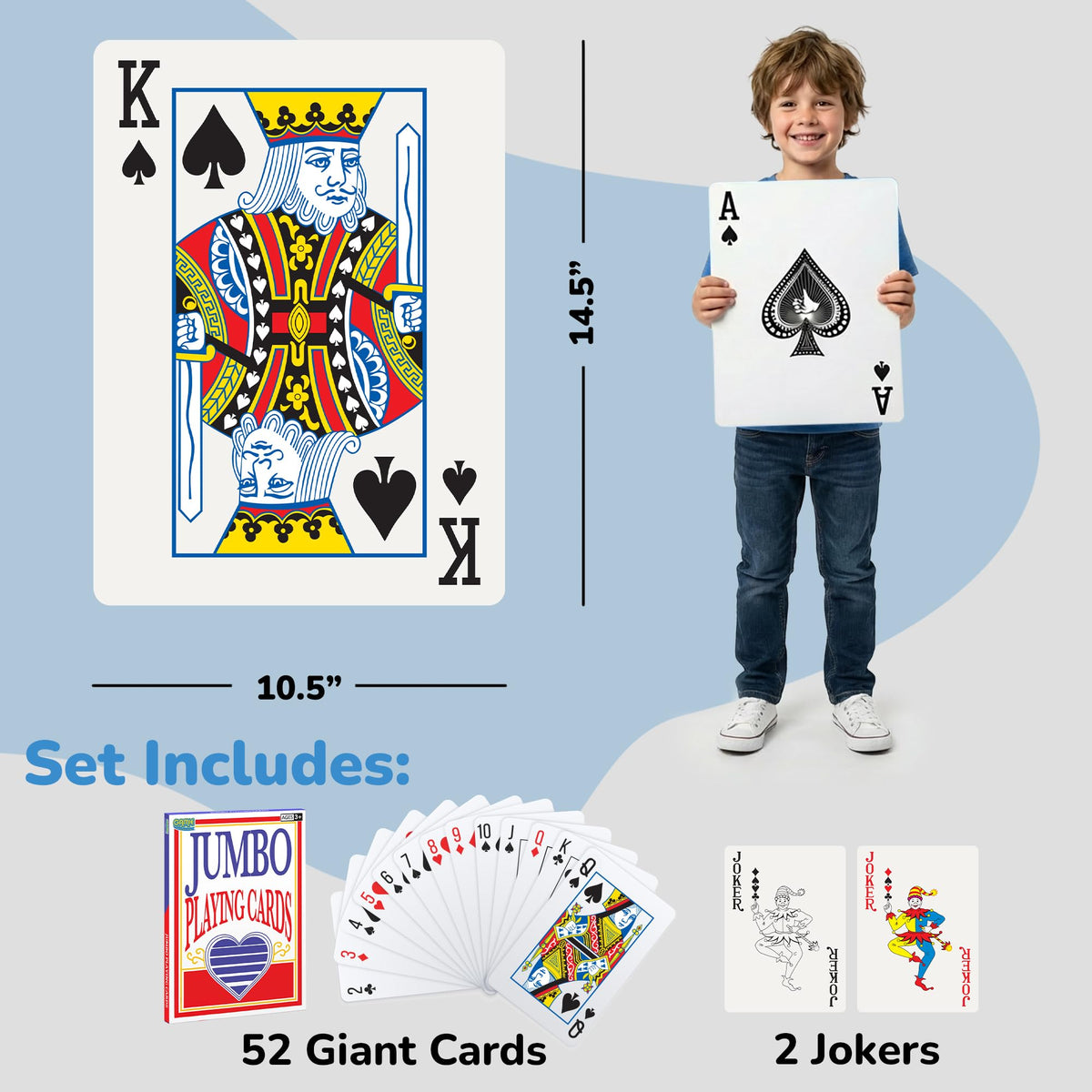 Gamie giant poker cards in box, ready for storage and gifting.