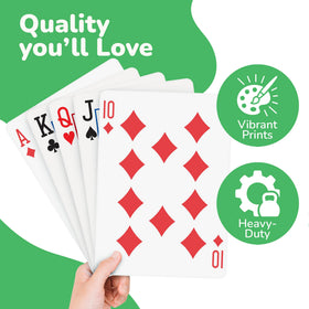 Gamie giant cards for kids during playtime, safe oversized fun.