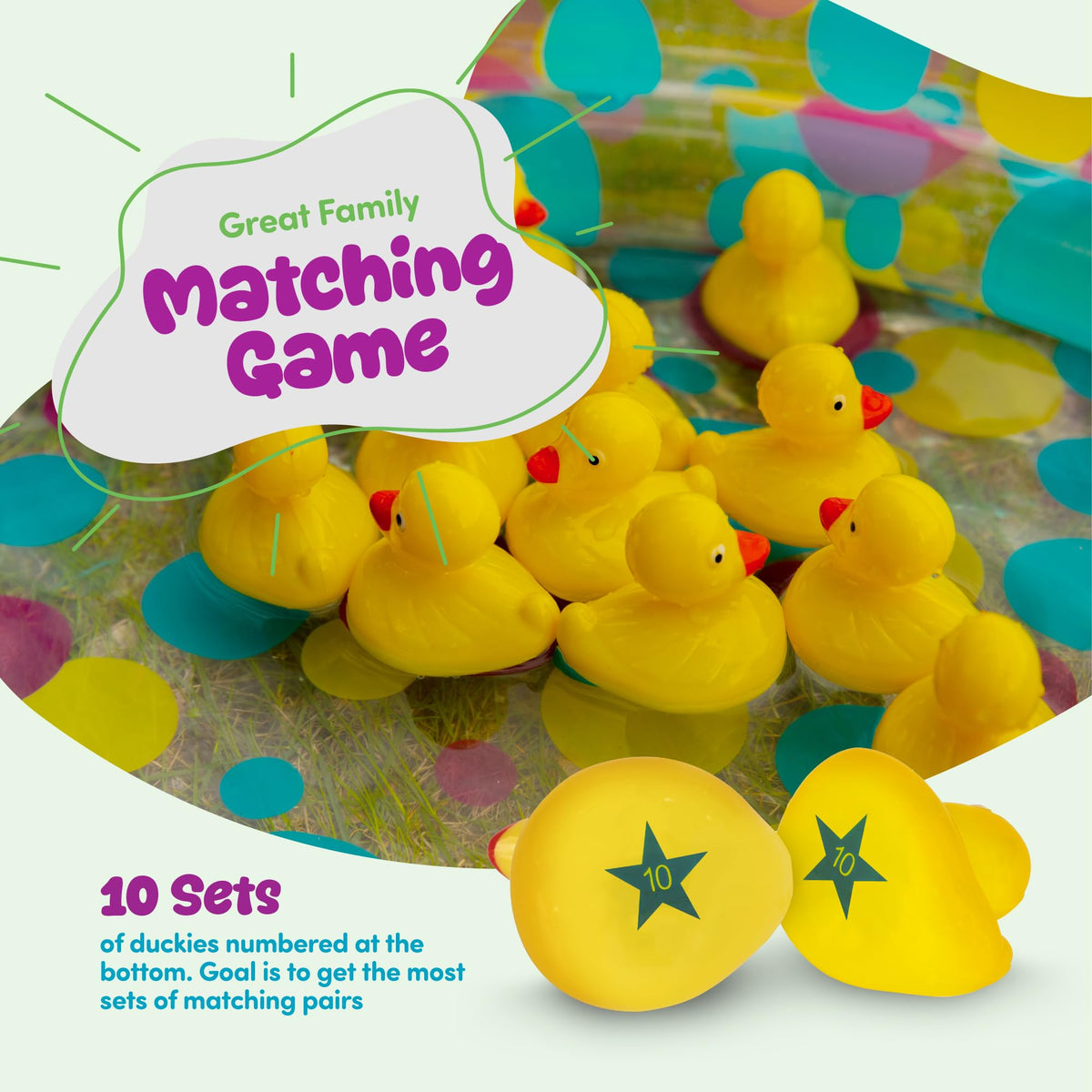 Gamie matching game setup shown in a backyard