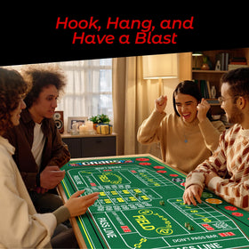 Gamie 36x72 mat in action for casual casino nights