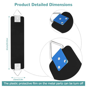 GAMKII swing seat 24x5-9-inch U-shape design for stability