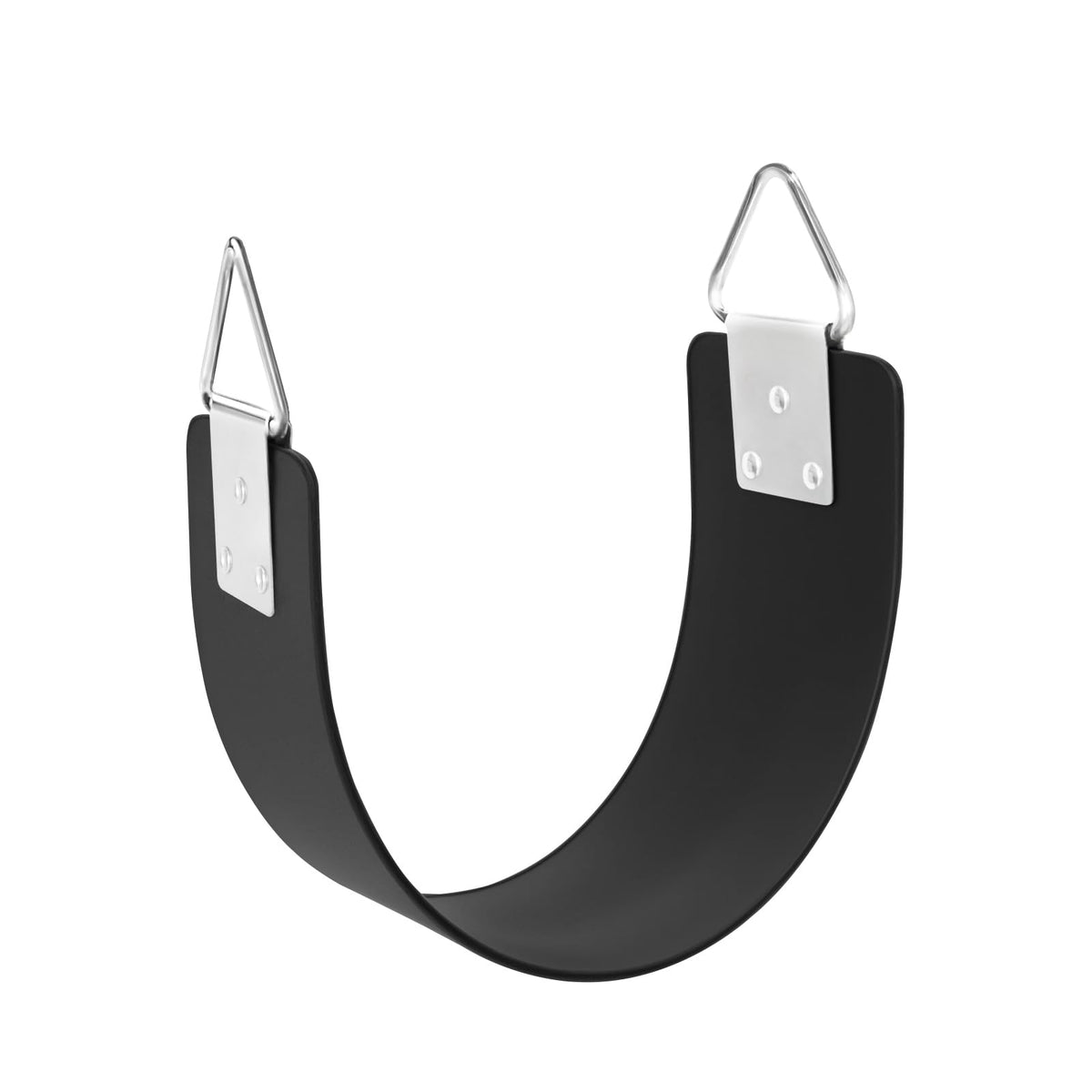 GAMKII swing seat with metal triangle ring side view for secure backyard fun