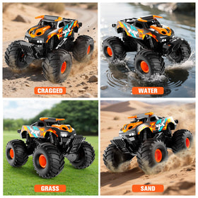 Gampop off-road tires give strong grip on sand, mud, and rocks.