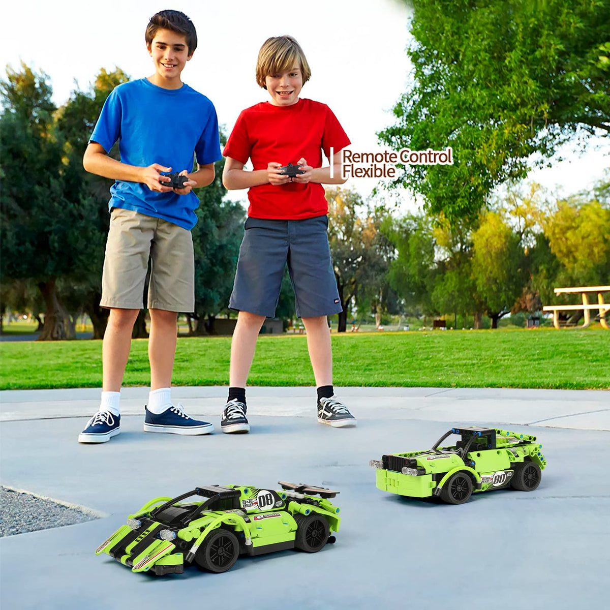 GAMZOO kid assembles the kit during hands-on play.
