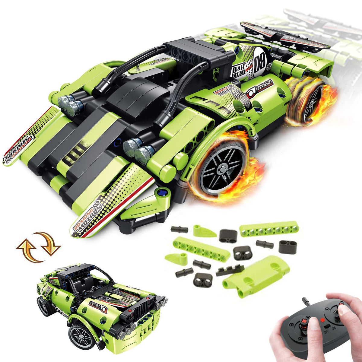GAMZOO STEM building kit with off-road truck pieces for hands-on learning and play.