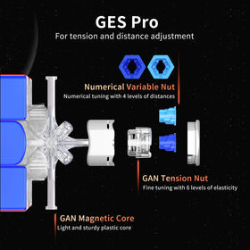 GAN 11 M Pro lightweight at 63g for effortless speed.