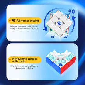 GAN 356 i Carry E cube stats app displays real-time performance insights.