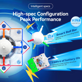 GAN 356 i Carry E smart ball core supports smooth, accurate solves.