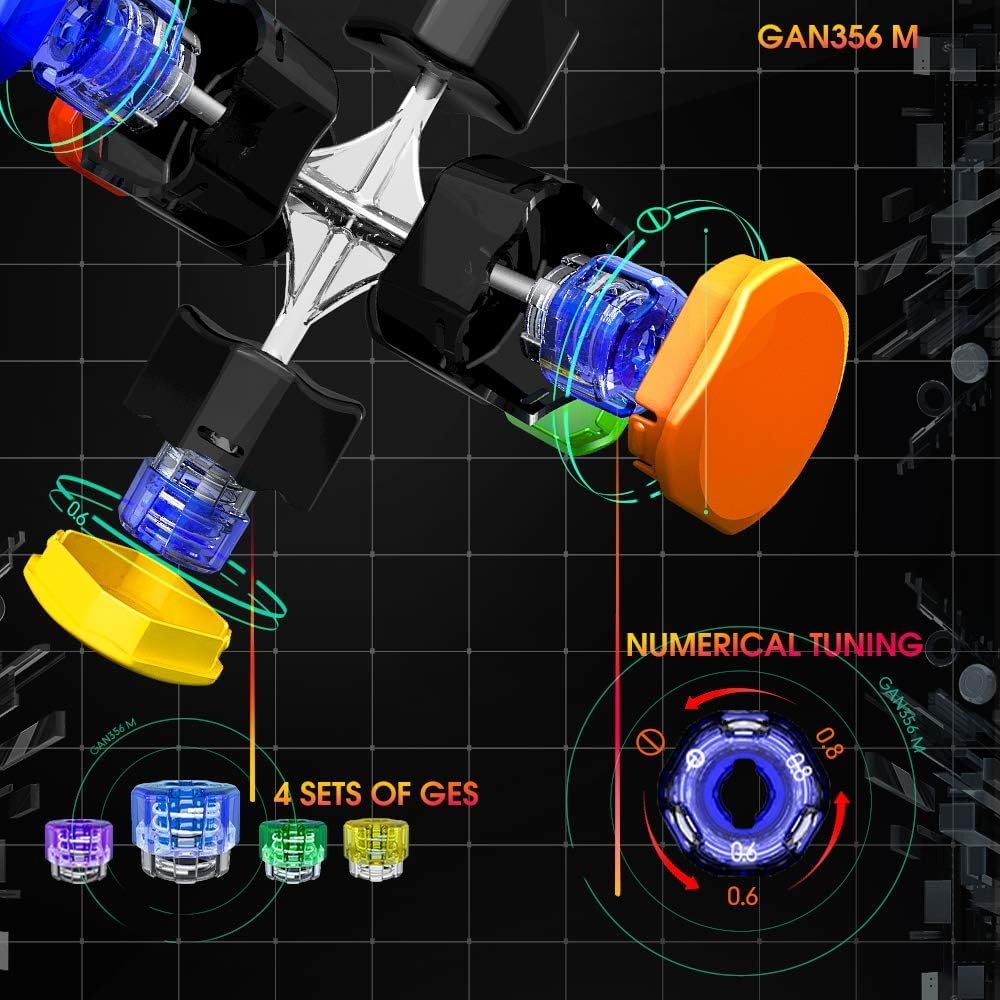 GAN 356 M anti-scratch surface ensures durable daily cubing performance.