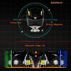 GAN 356 M ges elastic system allows easy tension adjustments for personalized feel.