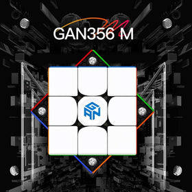 GAN 356 M smooth turning promotes steady, confident solves.