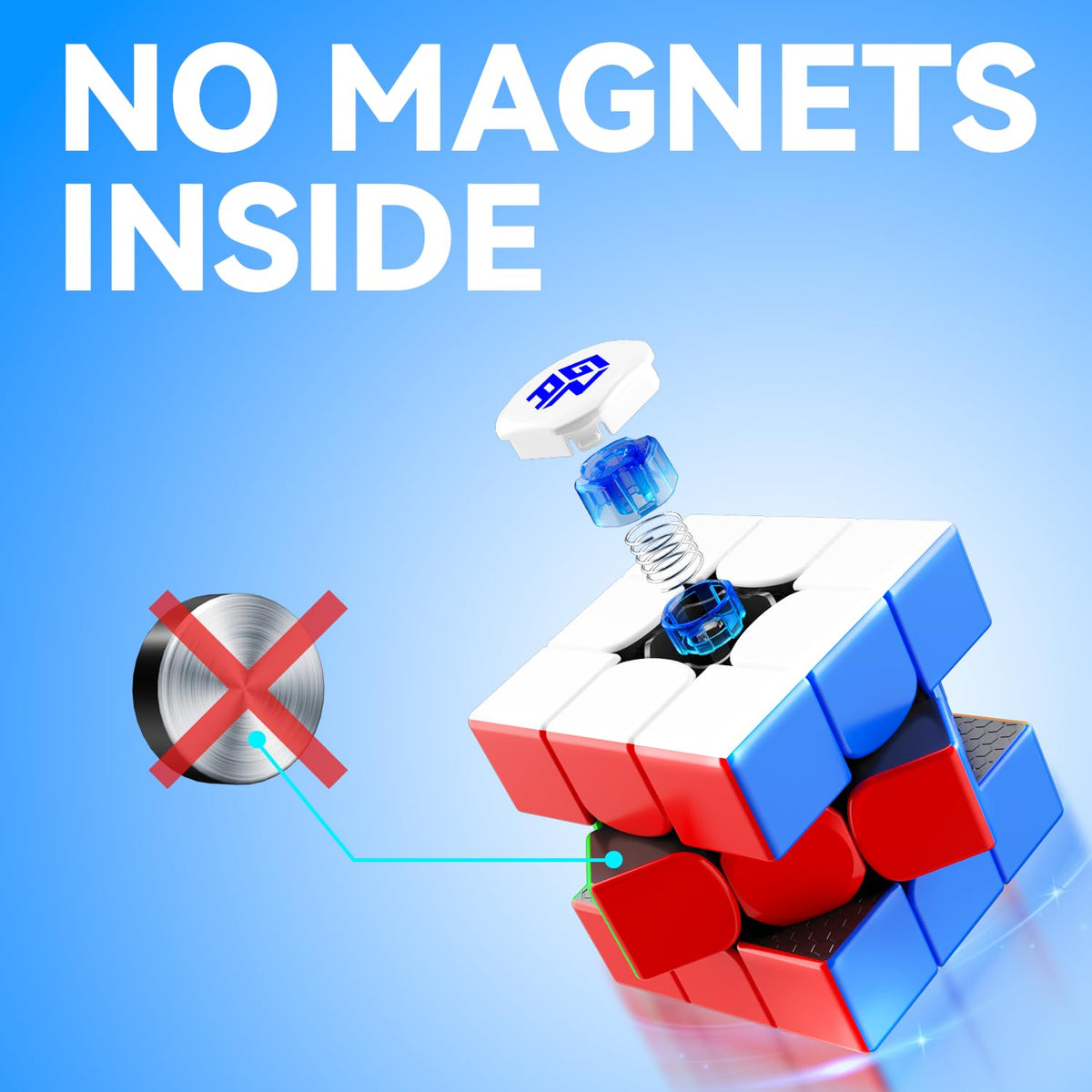 GAN 356 R S smooth rotation for effortless turning.