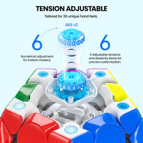 GAN Megaminx Maglev features 15-degree auto-align for quick, stable alignments.