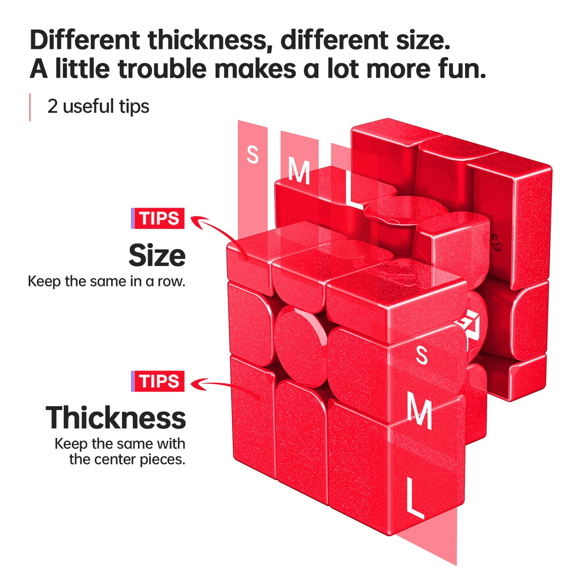 GAN MirrorM 48 magnets magnetic cube enabling fast, stable turns and reduced lockups.