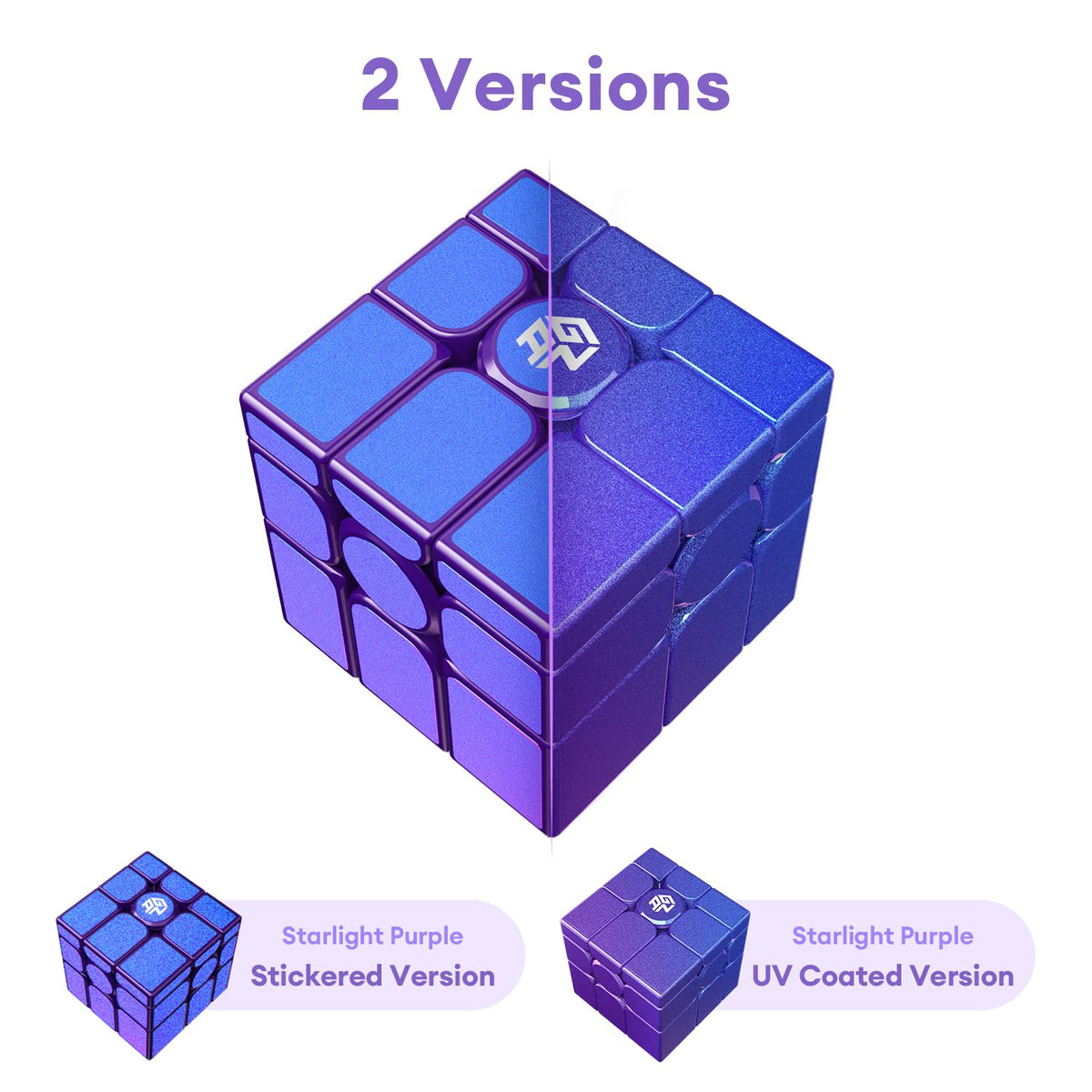 GAN MirrorM purple glitter surface for premium feel during play.