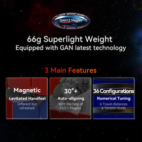 GAN 12 Maglev magnetic GES in action reduces friction during turns
