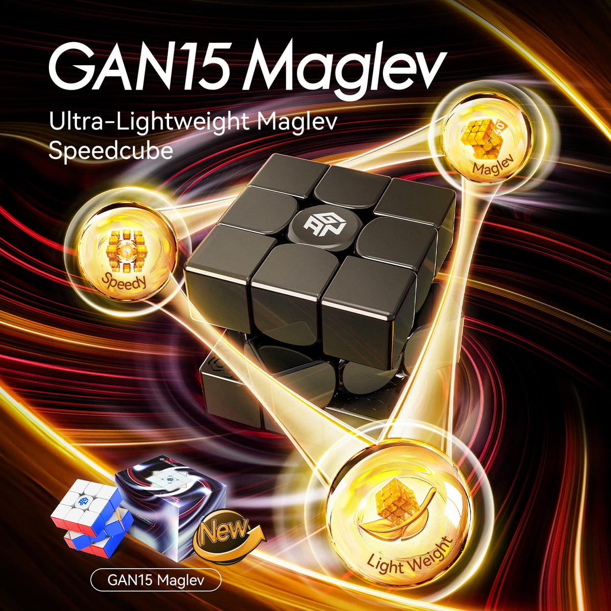 GAN 15 Maglev spherical inner track close-up shows precise hand-feel