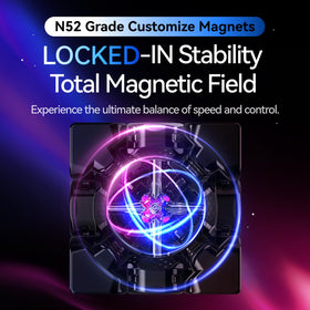 GAN 16 Maglev MAX edge magnets closeup emphasizes precise alignment in fast solves