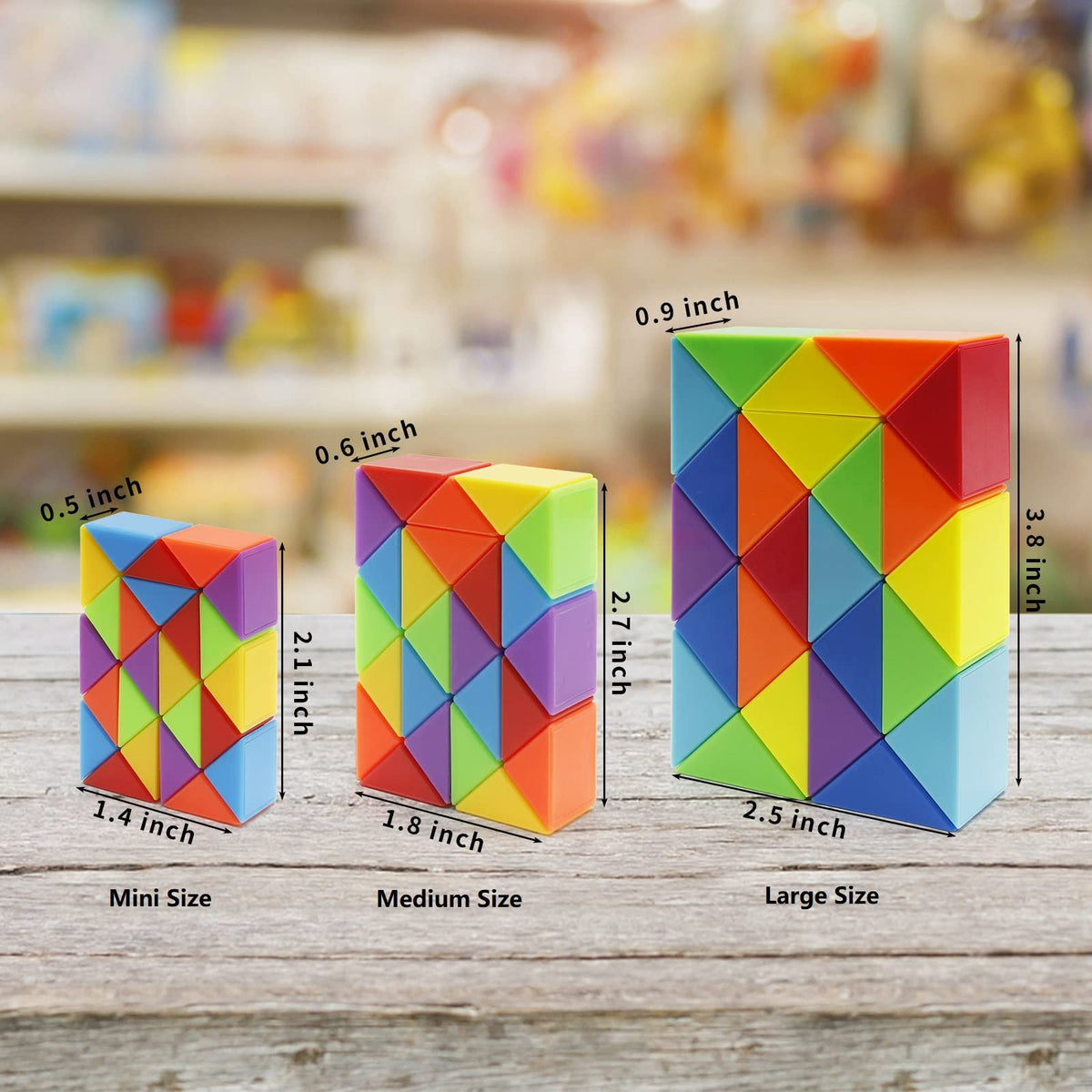Ganowo snake cube assembly idea showcasing multiple shapes and creativity.