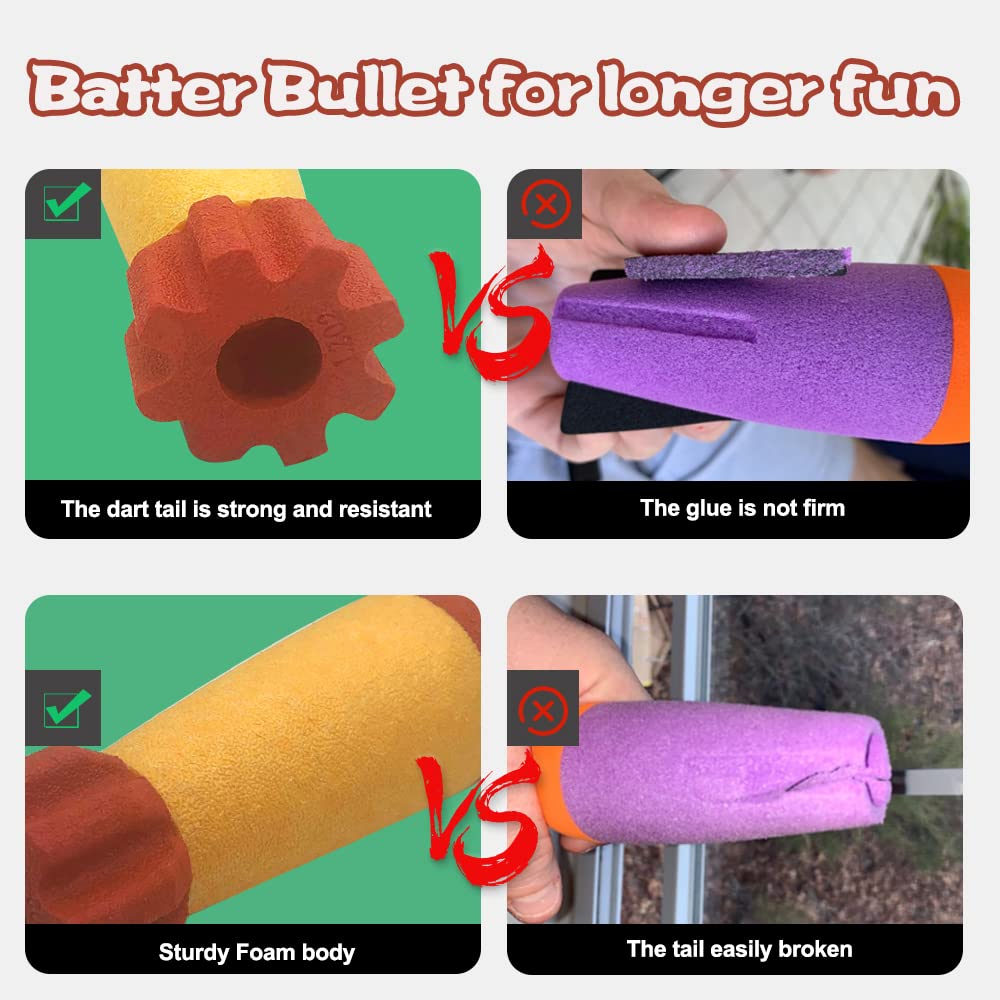 Gantan foam rockets compatible with Nerf and other blasters