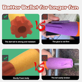 Gantan foam rockets compatible with Nerf and other blasters