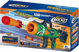 Gantan toy rocket barrel launcher ready for action during active play