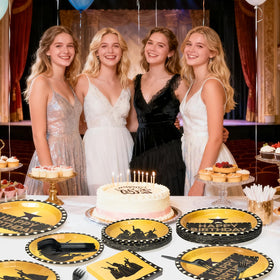 GaofanWai musical star tableware decor on a stylish party table