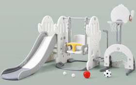 GAOMON 7-in-1 toddler slide assembly in action for imaginative play
