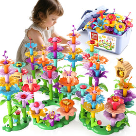 Garbo Star 148pcs flower garden pieces for creative building play.
